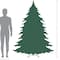 7ft. Unlit Full Snowy Delta Pine Artificial Christmas Tree